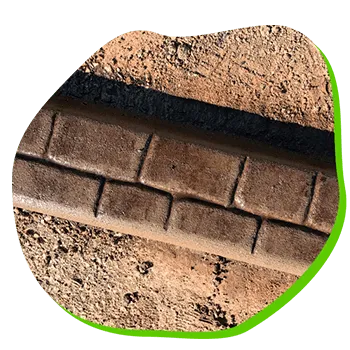 London Cobble texture sample for stamped decorative concrete landscape curbing